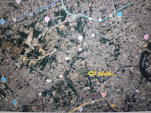 ขายที่ดิน ถนนพระราม2 ซอย28 แยก22 เขตจอมทอง กทม. พร้อมสิ่งปลูกสร้าง เป็นพื้นที่สีส้ม ขนาด 8 ไร่ 1 งาน 85 ตร.ว. โทร. 0814018666